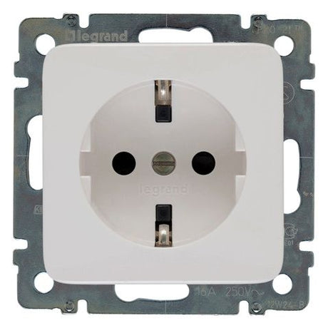 Legrand 776222 Steckdose (SL) Ber.schutz Creo ultraweiß