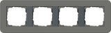GIRA 0214423 Abdeckrahmen 4fach E3 Dunkelgrau/Anthrazit Soft-Touch
