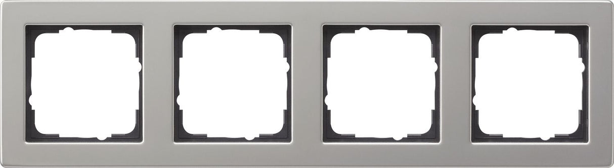 GIRA 021433 Abdeckrahmen 4fach E2 Edelstahl