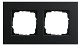 GIRA 0212126 Abdeckrahmen 2fach Esprit Aluminium Schwarz (eloxiert)
