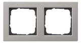 GIRA 021233 Abdeckrahmen 2fach E2 Edelstahl