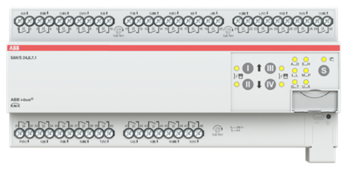 ABB SAH/S24.6.7.1 Schalt-/Jalousieaktor, 24fach, 6 A, REG