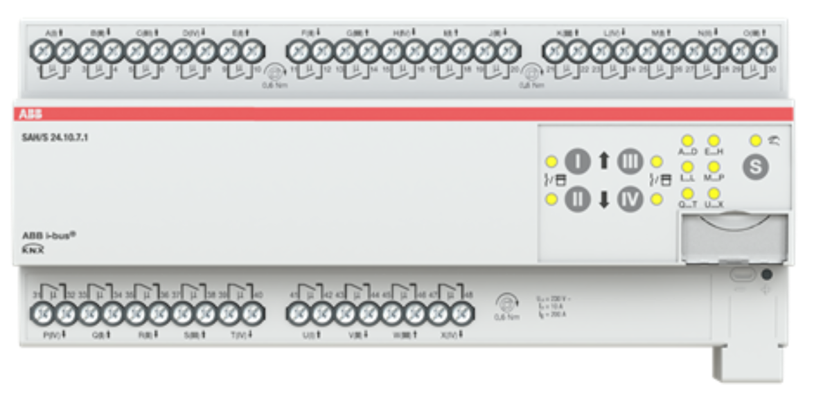 ABB SAH/S24.10.7.1 Schalt-/Jalousieaktor, 24fach, 10 A, REG