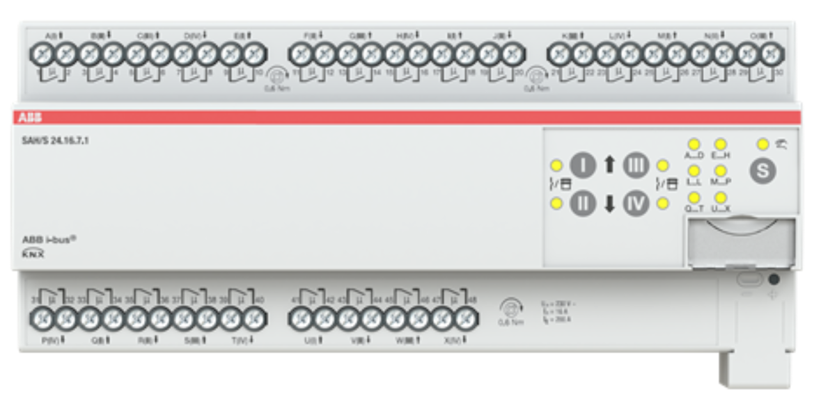 ABB SAH/S24.16.7.1 Schalt-/Jalousieaktor, 24fach, 16 A, REG