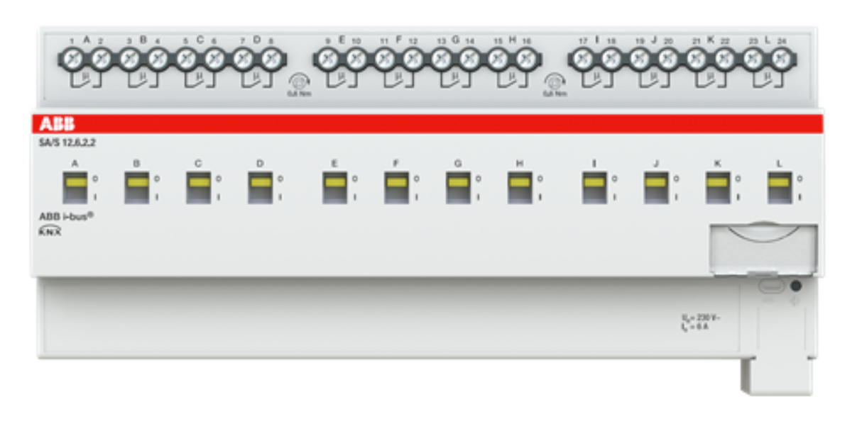 ABB SA/S12.6.2.2 Schaltaktor, 12fach, 6 A, REG