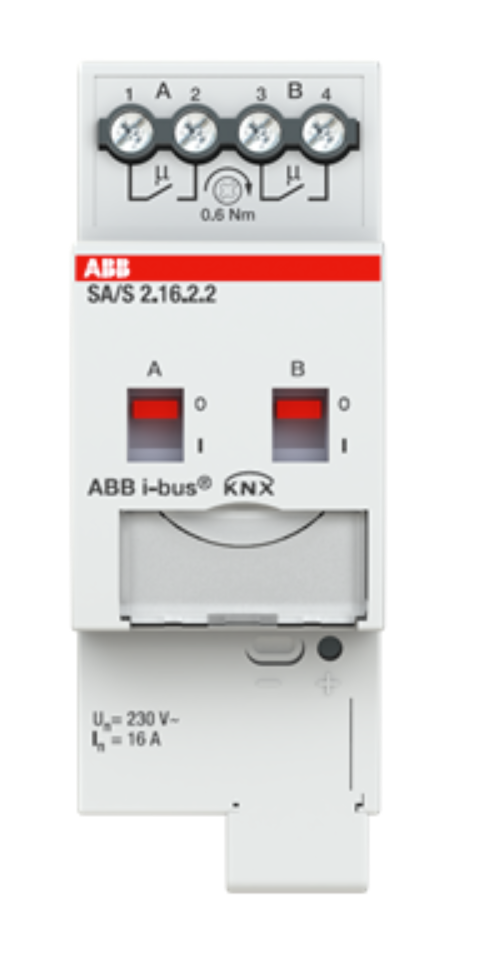 ABB SA/S2.16.2.2 Schaltaktor, 2fach, 16 A, REG