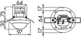 BEG 92444 PD4-S-K-DE weiß LUXOMAT Slave-Gerät
