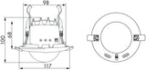 BEG 92756 PD4-M-TRIO-2DALI/DSI-1C-DE weiß LUXOMAT Präsenzmelder