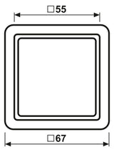 Jung CD561Z5WW Zwischenrahmen f.Abdeckung 55x55mm alpinweiß