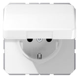 Jung CD1520BFKLWW SCHUKO Steckdose Klappdeckel bruchsicher alpinweiß