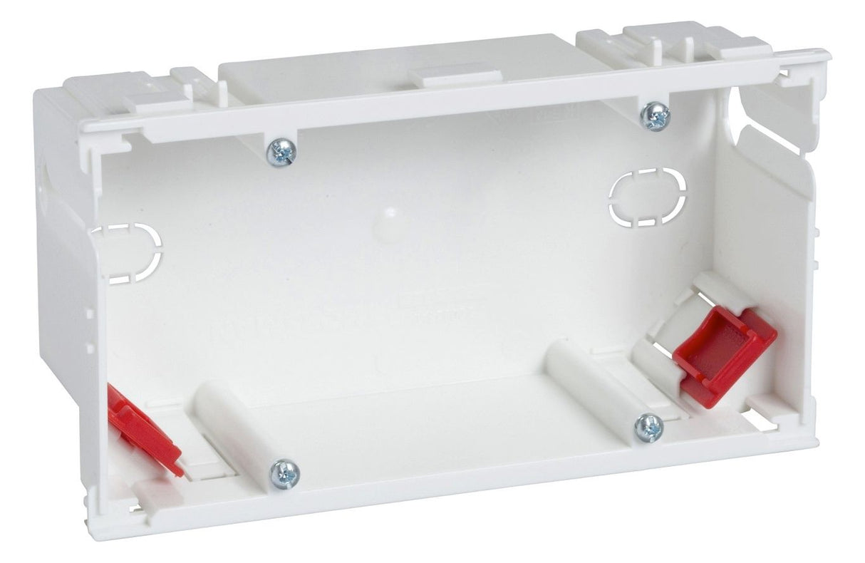 Schneider 5586155 Geräteeinbaudose 2-fach 2 Zugentlastung PE=1Stk LE=5Stück