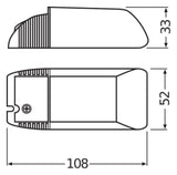 Osram HTM 105W 230-240 35-105W 108x52x33 UNV1 HALOTRONIC MAUSTrafo Phasenab/an.