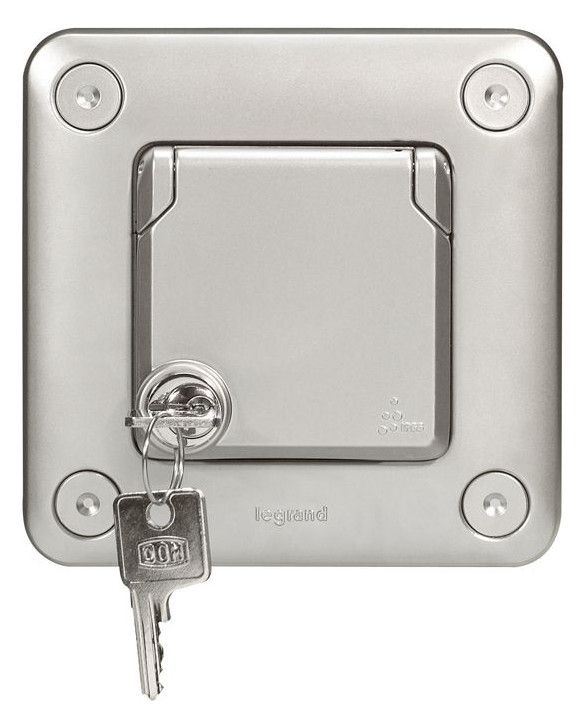 Legrand 077839 Steckdose IP44 m.Schloss Soliroc