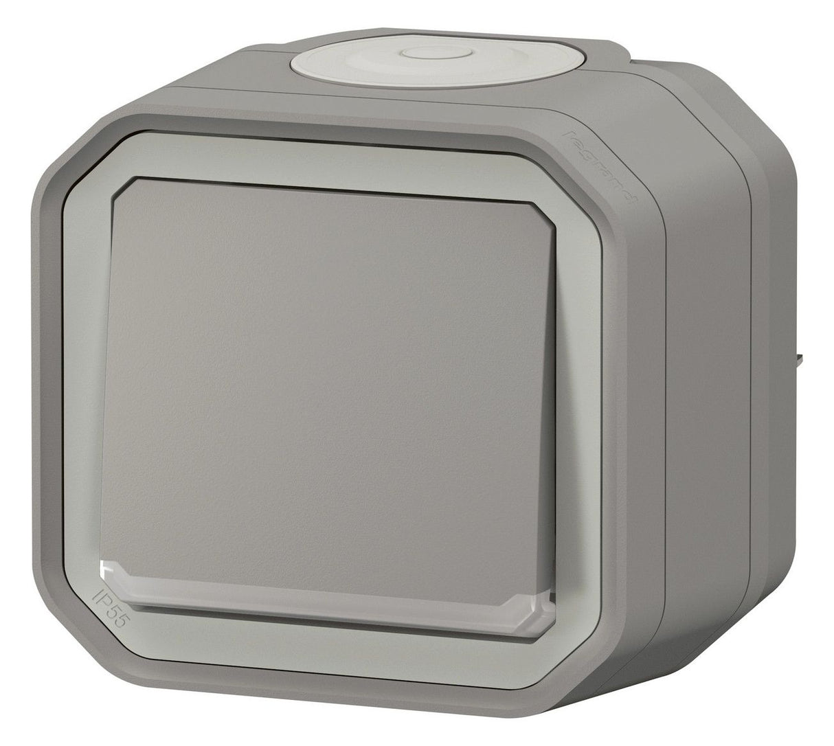 Legrand 069722L Plexo New FRAP Taster beleuchtet 10 A Steckkl.(SL) IK 08 Grau