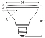 Ledvance LED PAR30 75 36° DIM P 10W927 E27 633lm 2700K dimmbar LED-Reflektor