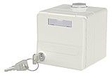 Metz 1309470002-I IP44 Modul-AP-Gehäuse m.Klappdeckel u.Schloss reinweiß