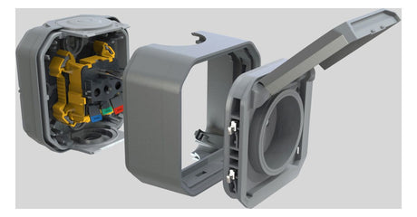 Legrand 069651L Plexo New 1-fach Gehäuse in der Grau
