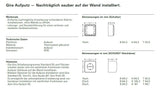 GIRA 310613 Wippschalter Aus-Wechsel AP Reinweiß