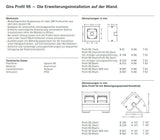 GIRA 136226 Profil 2fach senkrecht+ waagerecht Profil 55 Aluminium