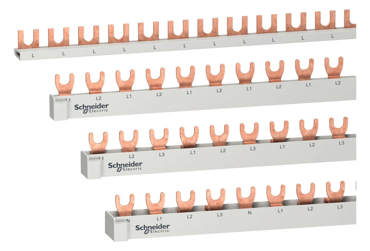 Schneider R9XFH412 Phasenschiene Gabel 4polig (N,L1,L2,L3) 12TE 63A