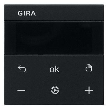 GIRA 5394005 S3000 Raumtemperaturregler Schwarz matt