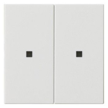 GIRA 510703 RF Bedienaufsatz 2fach KNX Reinweiß glänzend
