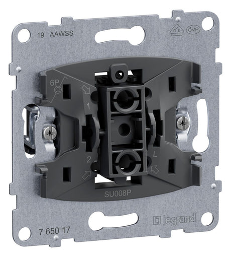 Legrand 765017 SEANO Einsatz Taster m.Wechselkontakt m.N-Klemme 10A