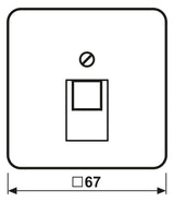 Jung 569-1UA Abdeckung f.IAE/UAE 1x8polig CD weiß
