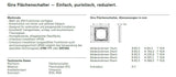 GIRA 0212112 Abdeckrahmen 2fach Flächenschalter Reinweiß glänzend