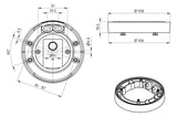 BEG 93307 AP Montageset IP54 weiß PD2N-/PD4N-UP
