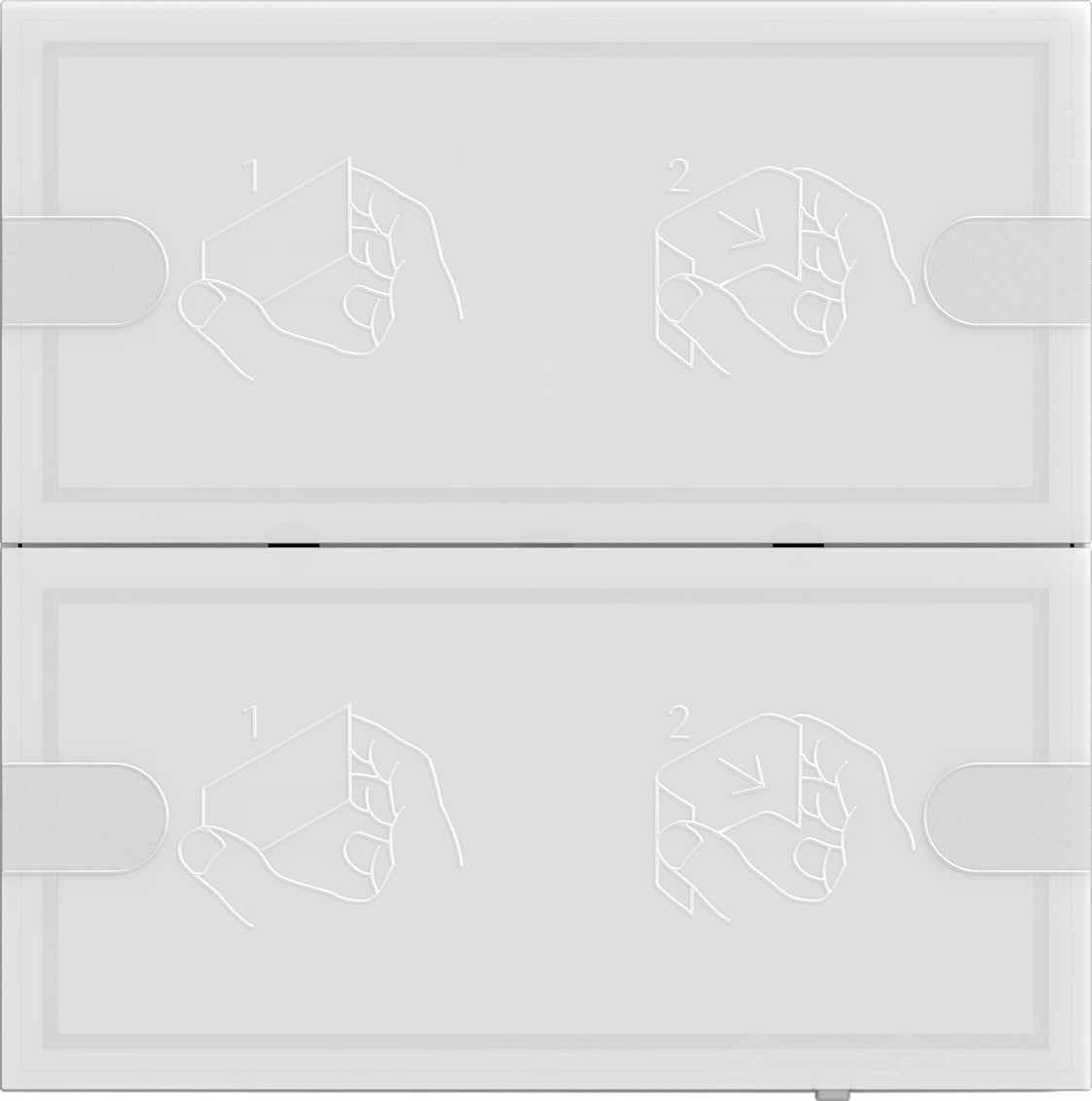 GIRA Tastsensor 4 Komfort 2fach für KNX Weiß