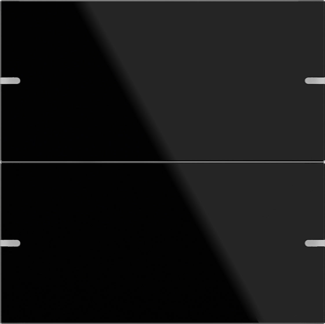 GIRA Wippenset 2fach für Tastsensor 4 Glas Schwarz