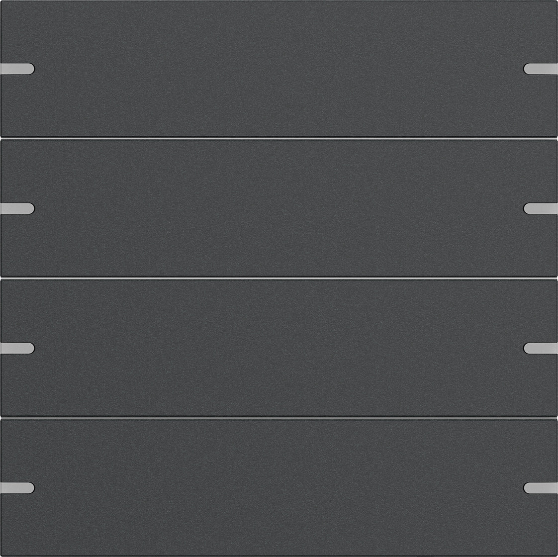 GIRA Wippenset 4fach für Tastsensor 4 Aluminium Anthrazit (lackiert)