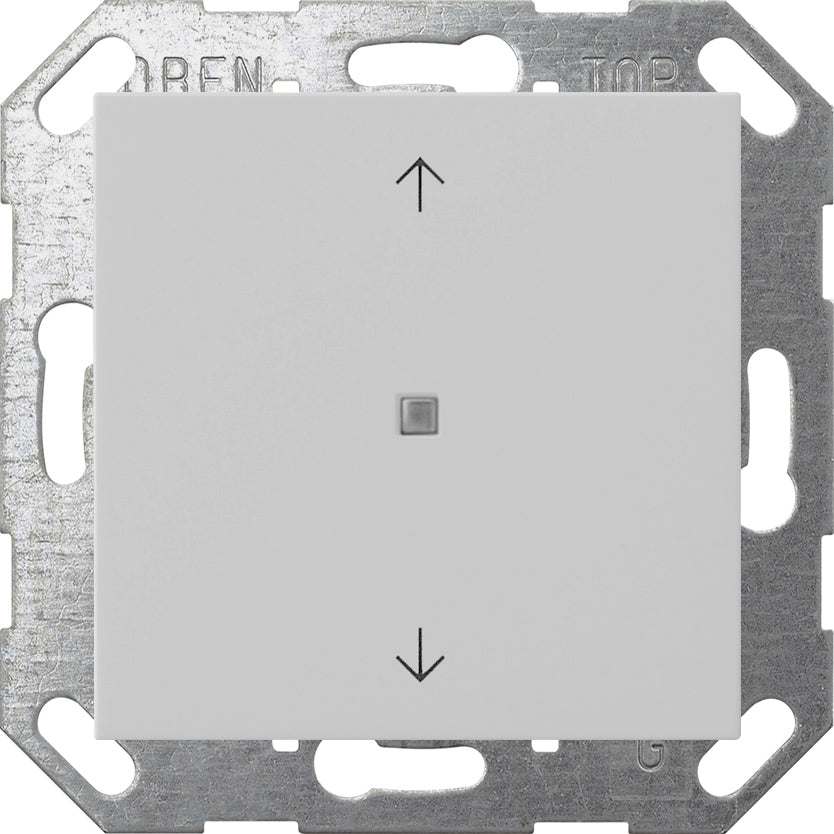 GIRA Taster mit Wippe 1fach Pfeilsymbole für Gira One und KNX System 55 in Grau matt