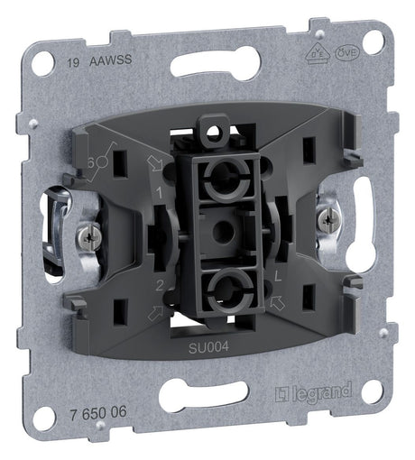 Legrand 765006 SEANO Einsatz Wechselschalter 10AX Steckklemmen