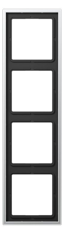 Jung AL2984 Rahmen 4fach LS/FD-design Aluminium