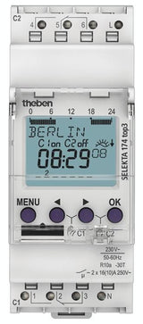 Theben SELEKTA 174 top3 Zeitschaltuhr Dig Astro- u.Wochenprgm. 2K App 1740130