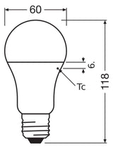 Ledvance CLASSIC A P 13W 827 FR E27 1521lm 2700K LED-Glühlampe