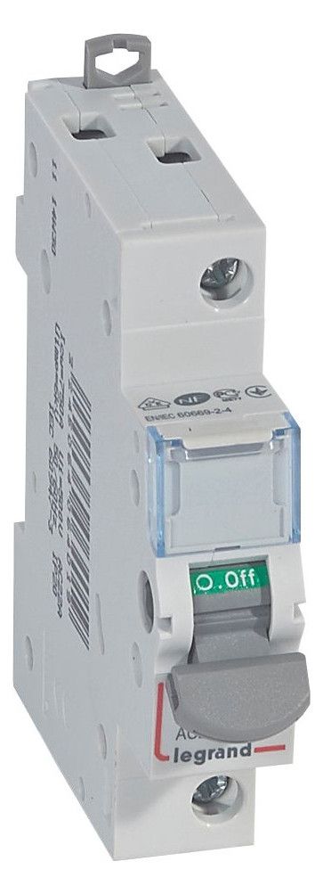 Legrand 406401 DX3 Lasttrennschalter 1p 20A 250VAC Kategorie AC-22A