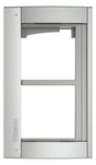 BTicino 350221 Abdeckrahmen 2M m.Träger f.Türstation SFERA Aluminium Allmetal