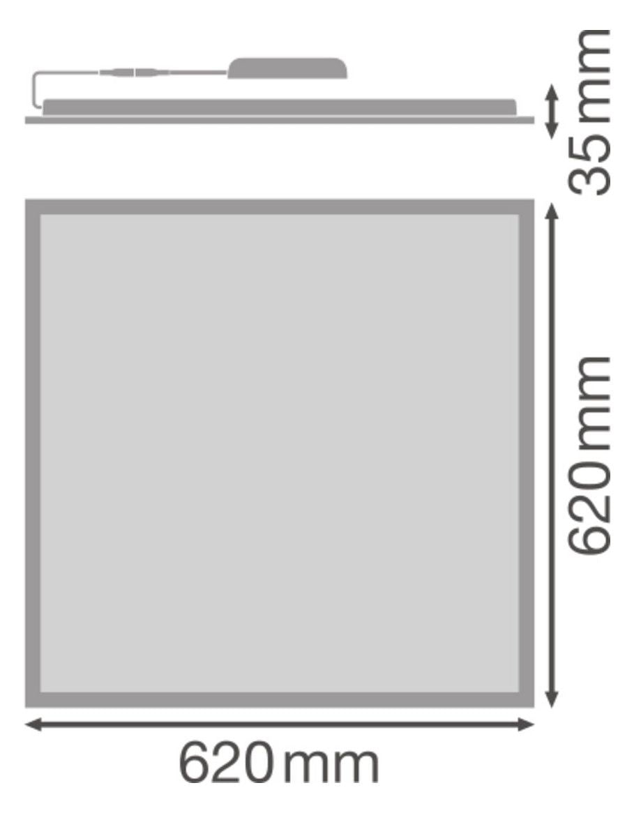 Ledvance PL COMP 625 V 33W 840 opal 3630lm on/off Panel Compact Value