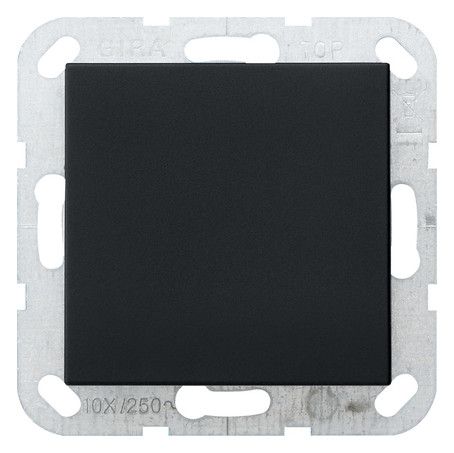 GIRA 0268005 Blindabdeckung Tragring System 55 Schwarz matt (lackiert)
