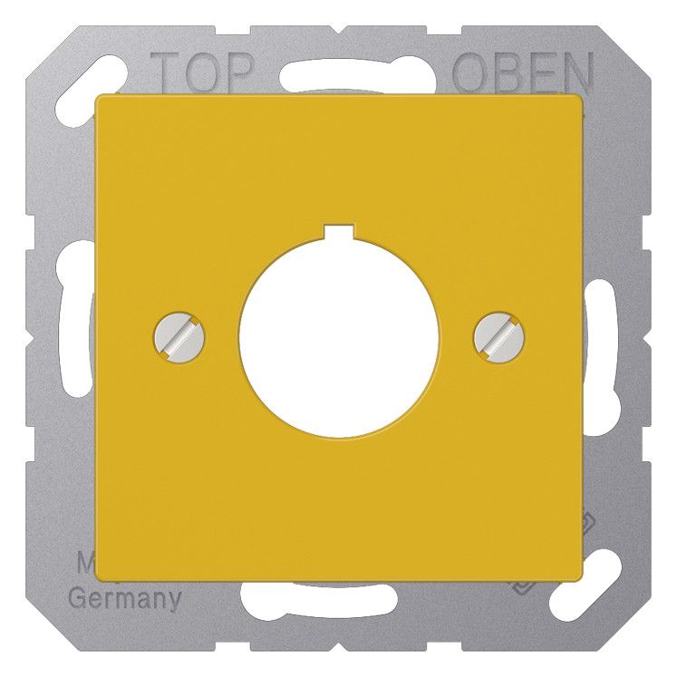Jung A564GE Abdeckung m.Tragring f.Befehlsgeräte 22,5mm Serie A/AS gelb