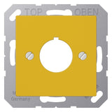 Jung A564GE Abdeckung m.Tragring f.Befehlsgeräte 22,5mm Serie A/AS gelb