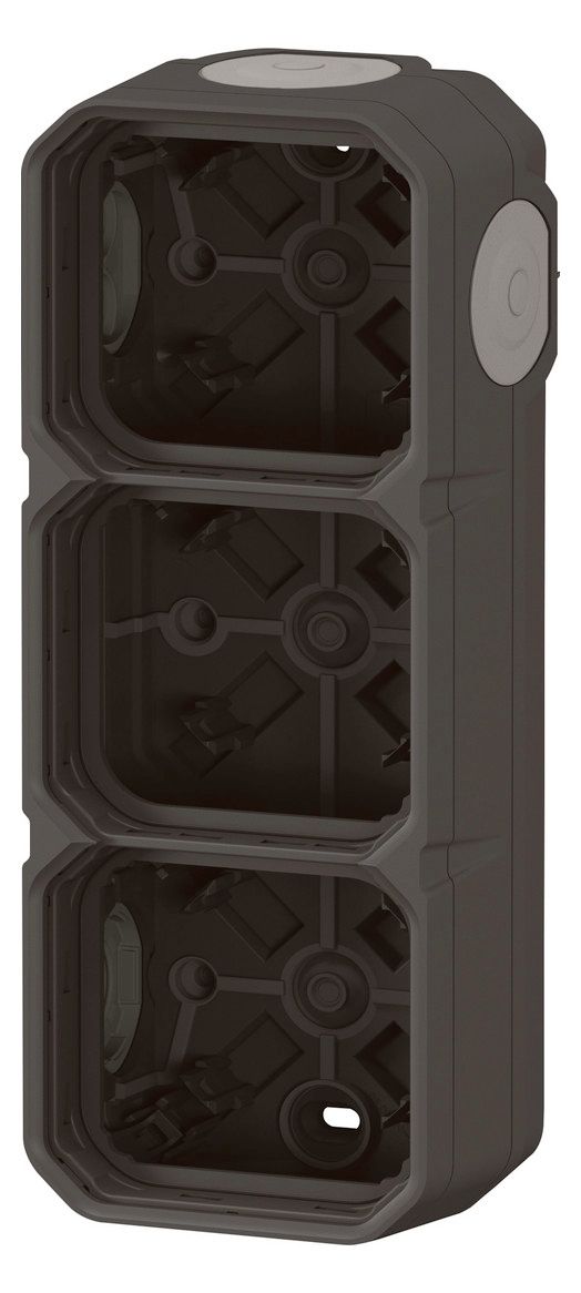 Legrand 069603L Plexo New 3-fach Gehäuse horizontal u.vertikal in der Anthrazit
