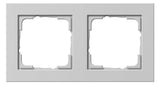 GIRA 021237 Abdeckrahmen 2fach E2 Grau matt
