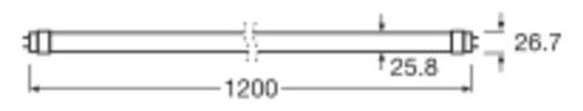 Ledvance LED TUBE T8 EM PERFORMANCE 1200 mm 13.1W/15.6W 840 LED-Röhren f.(KVG/VVG
