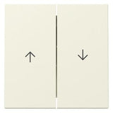 GIRA 329401 Wippe 2fach Pfeil System 55 Cremeweiß glänzend