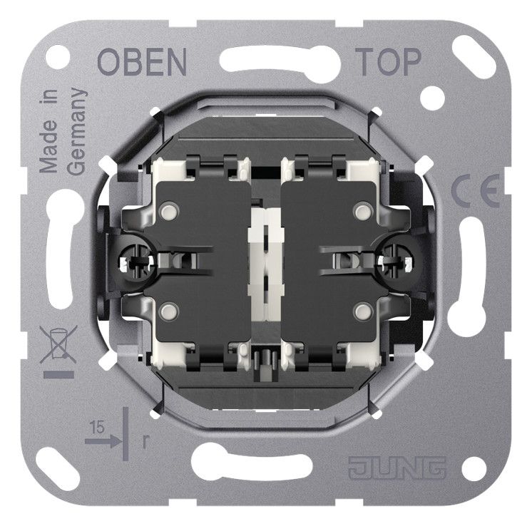 Jung K535EU Doppel-Kipptaster 1-pol.2S