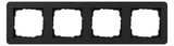 GIRA 0214153 Abdeckrahmen 4f Gira E1 Schwarz m